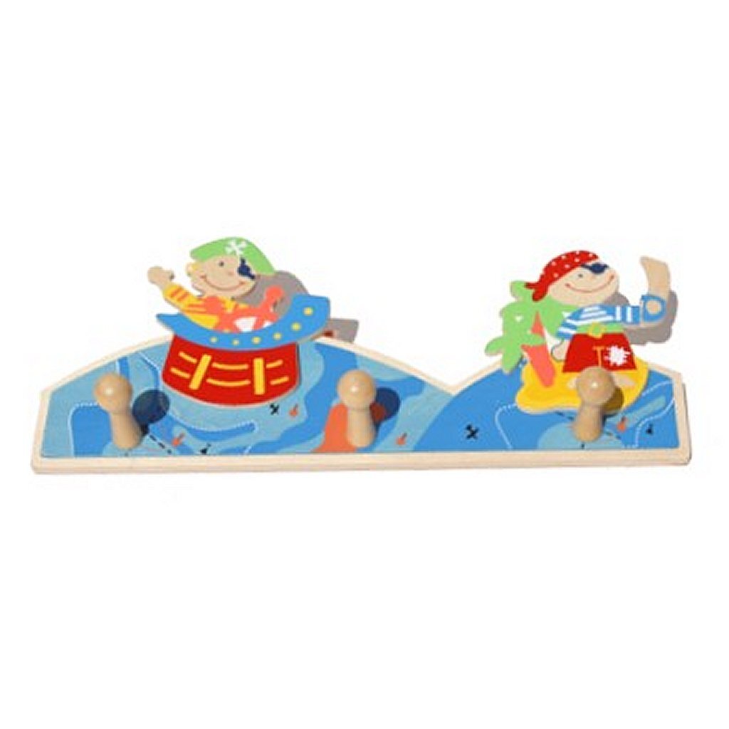 Simply For Kids houten kapstok piraat