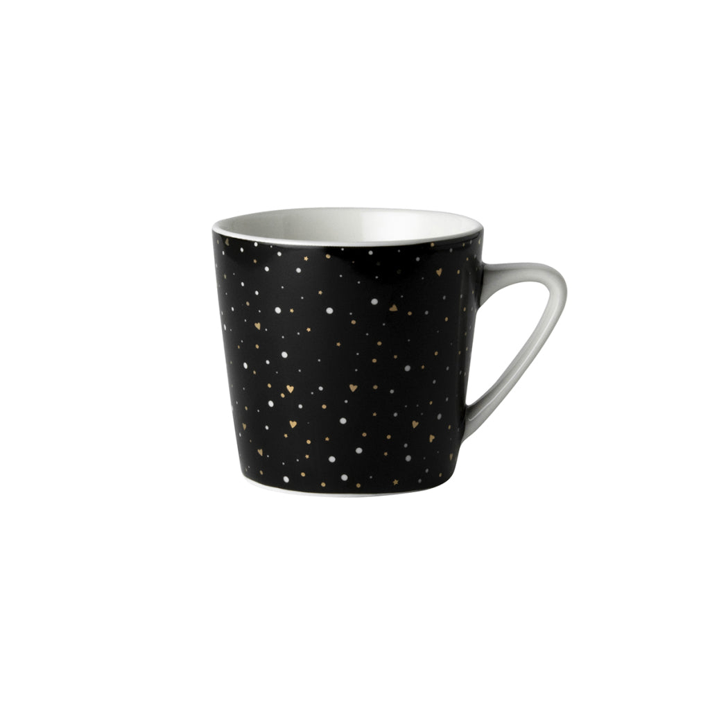 Dutch Rose minimok zwart glitter