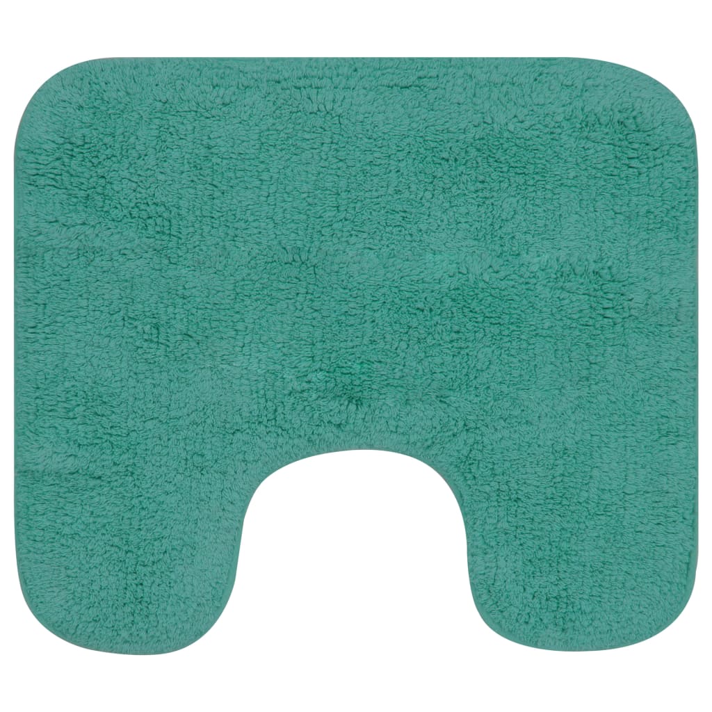 VidaXL Badmattenset stof turquoise 2-delig