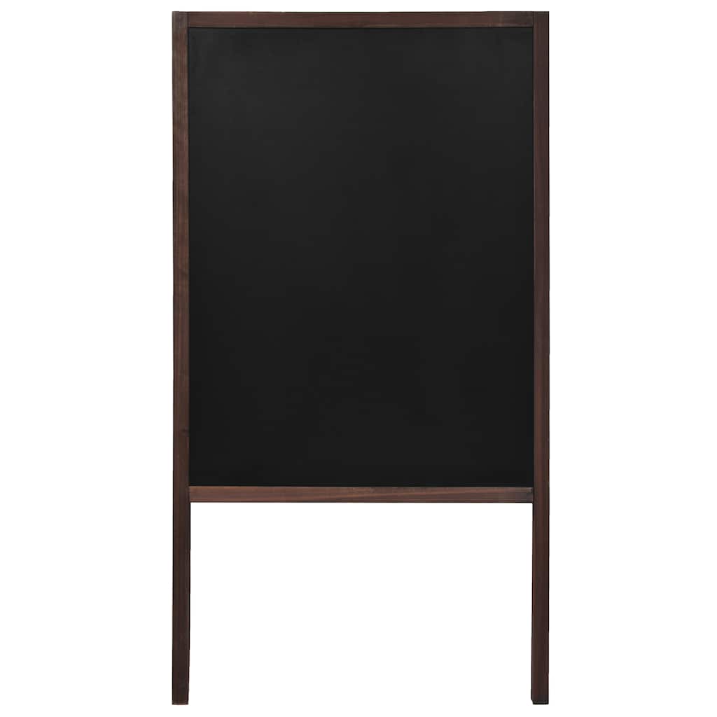 VidaXL Krijtbord dubbelzijdig vrijstaand 60x80 cm cederhout