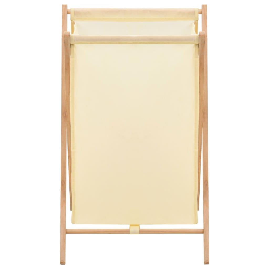 VidaXL Wasmand 42x41x64 cm cederhout en stof beige