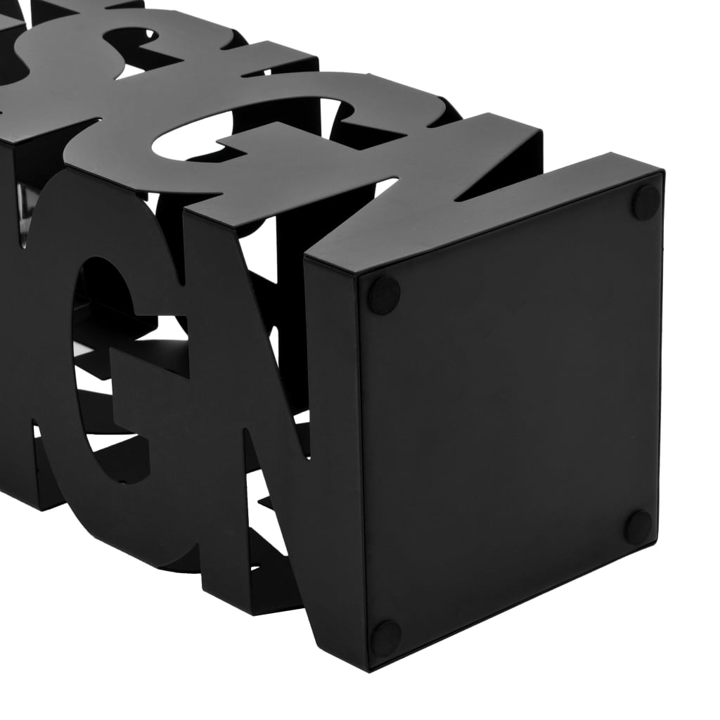 VidaXL Parapluhouder design staal zwart