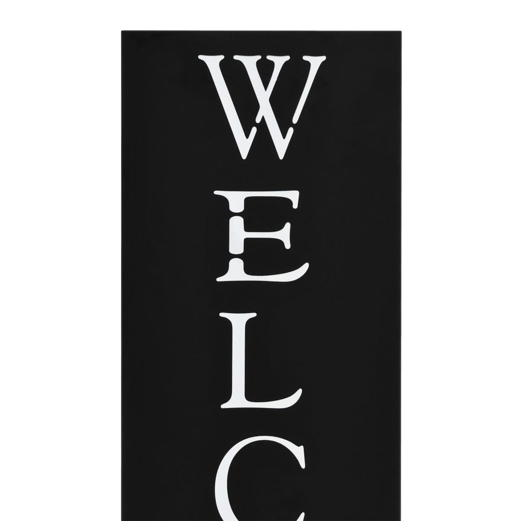 VidaXL Parapluhouder welcome staal zwart