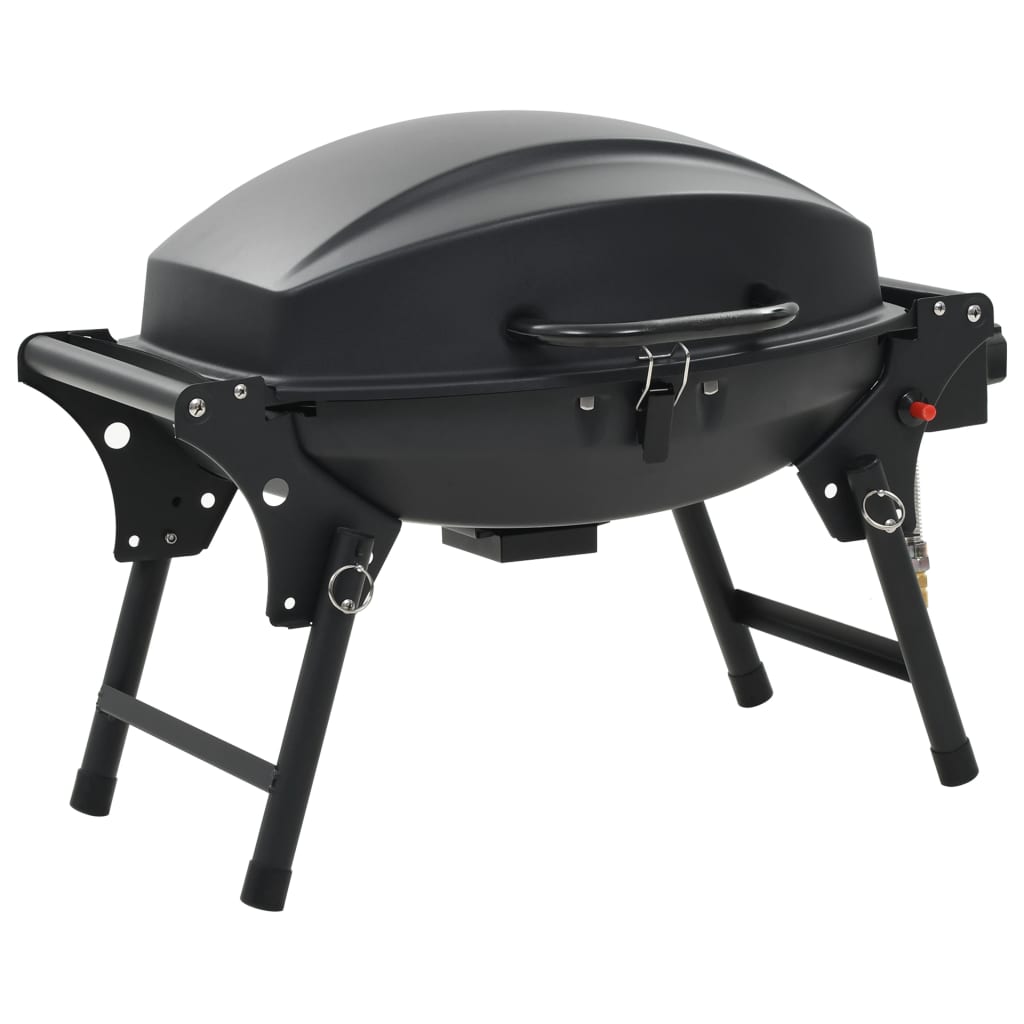 VidaXL Gasbarbecue met kookzone zwart