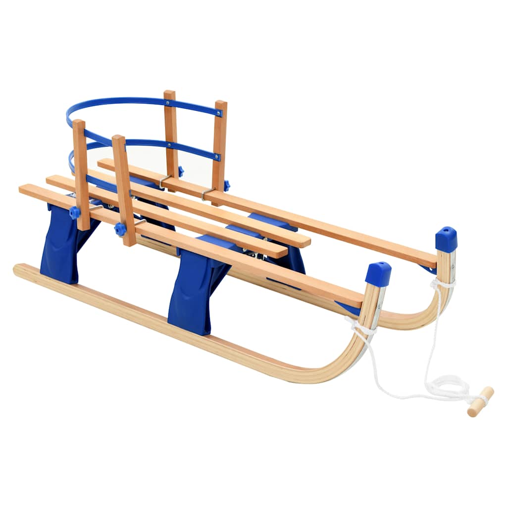 VidaXL Sneeuwslee met rugleuning inklapbaar 119 cm hout