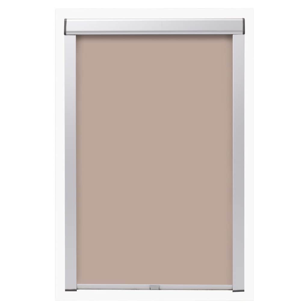 VidaXL Rolgordijn verduisterend beige sk06