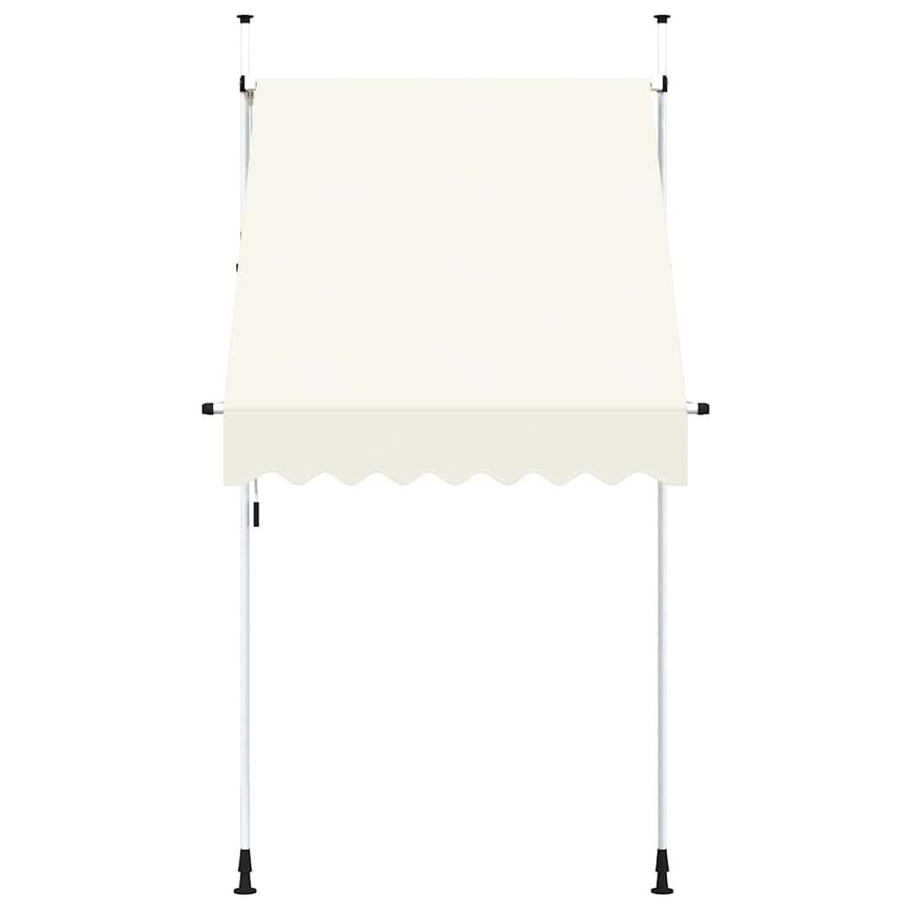 VidaXL Luifel handmatig uittrekbaar 150 cm crème