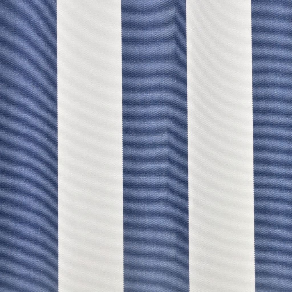 VidaXL Luifeldoek 350x250 cm canvas blauw en wit