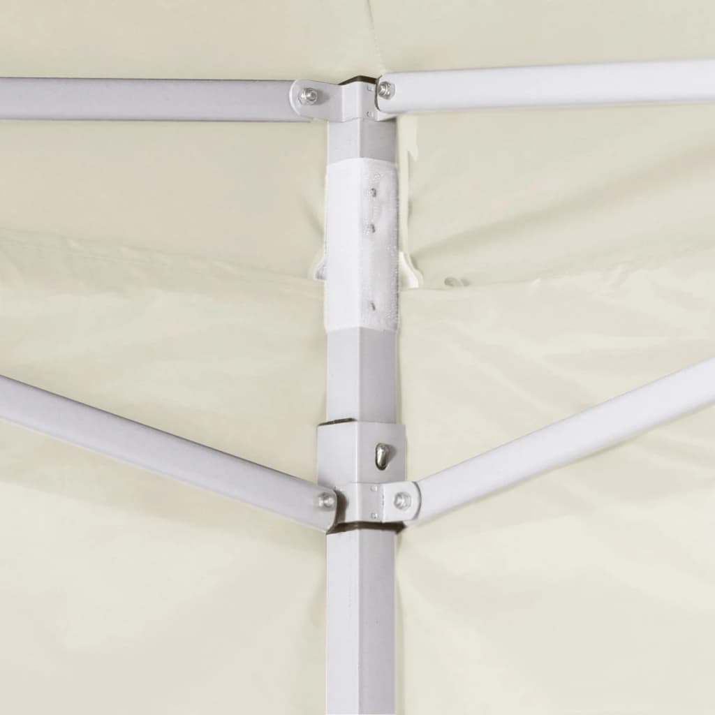 VidaXL Vouwtent met 2 wanden 291x291x315 cm crème