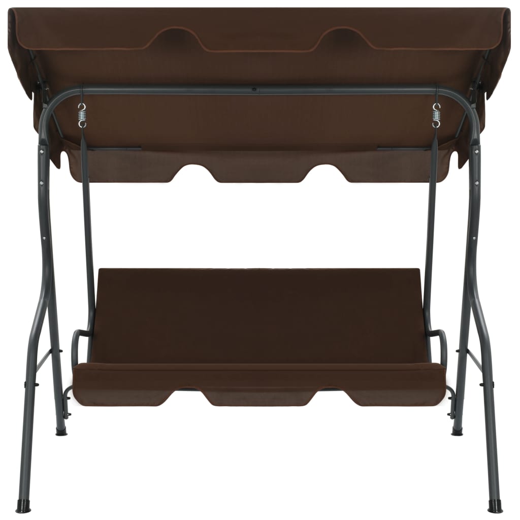 VidaXL Schommelbank 170x110x153 cm koffiekleurig