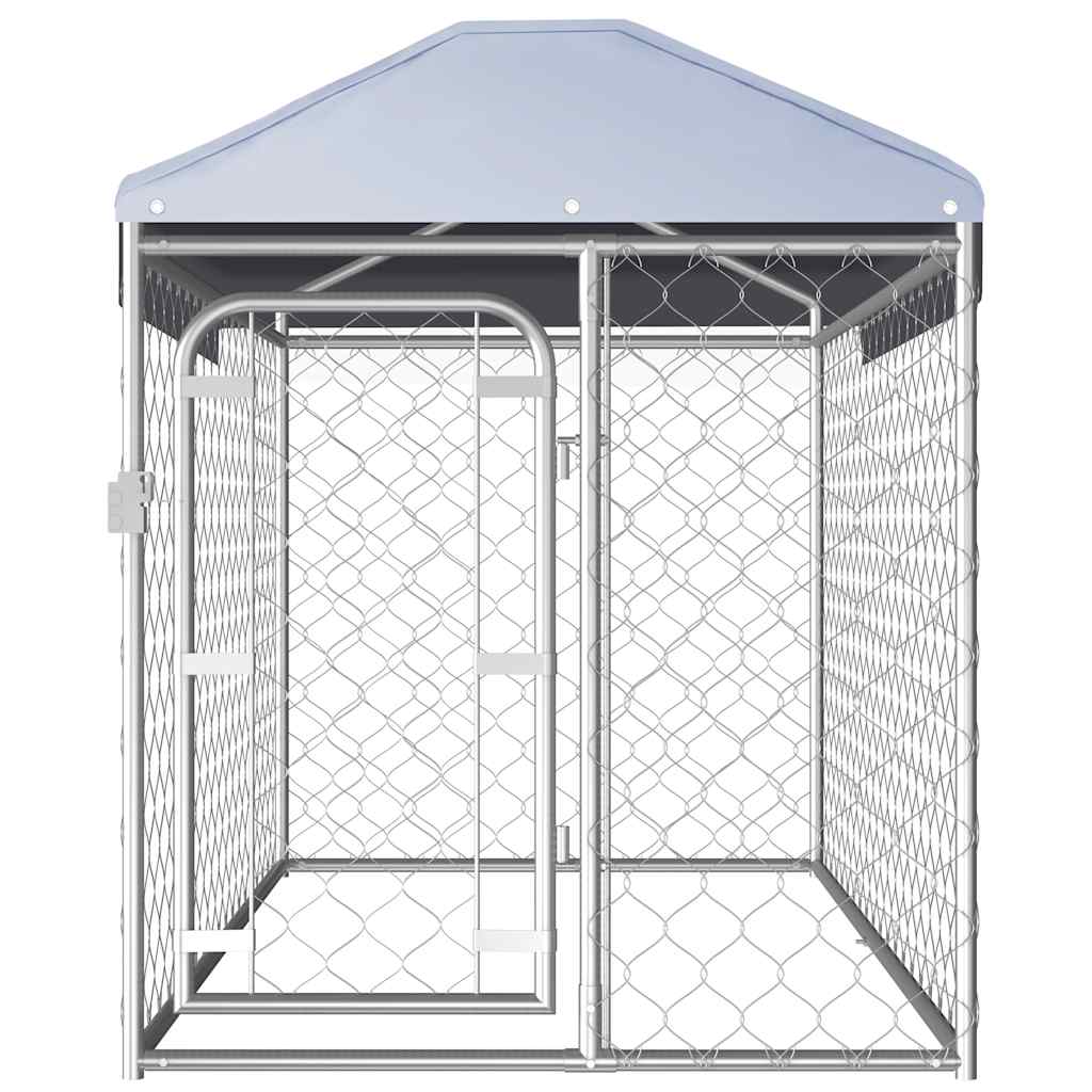 VidaXL Hondenkennel voor buiten met dak 200x100x125 cm