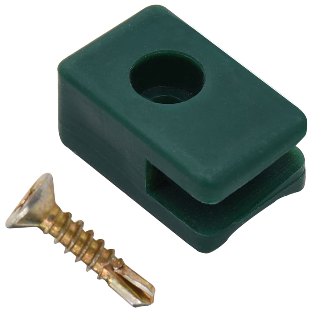 VidaXL Spandraadhouder met schroef 100 sets groen