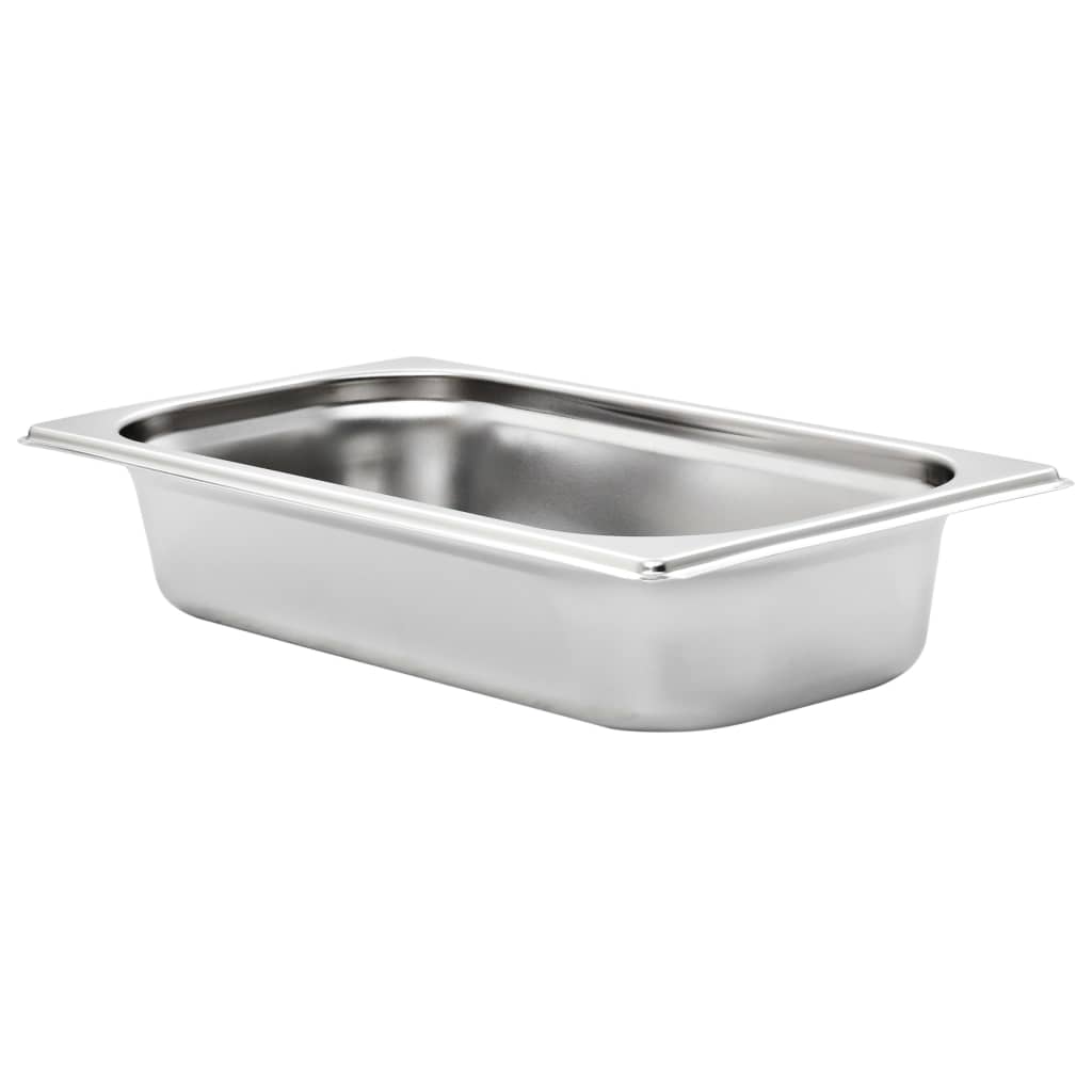 VidaXL Gastronormbakken 8 st gn 1 3 65 mm roestvrij staal