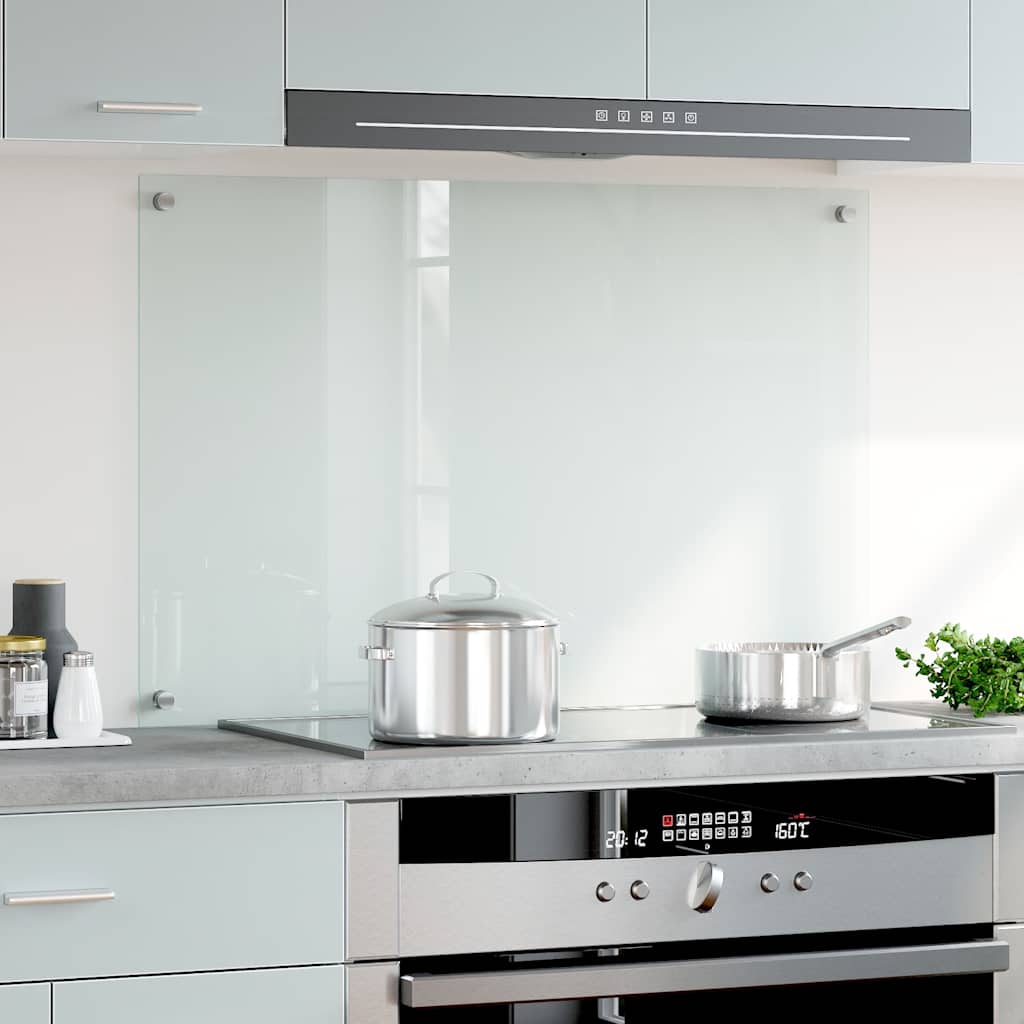 VidaXL Spatscherm keuken 90x60 cm gehard glas transparant