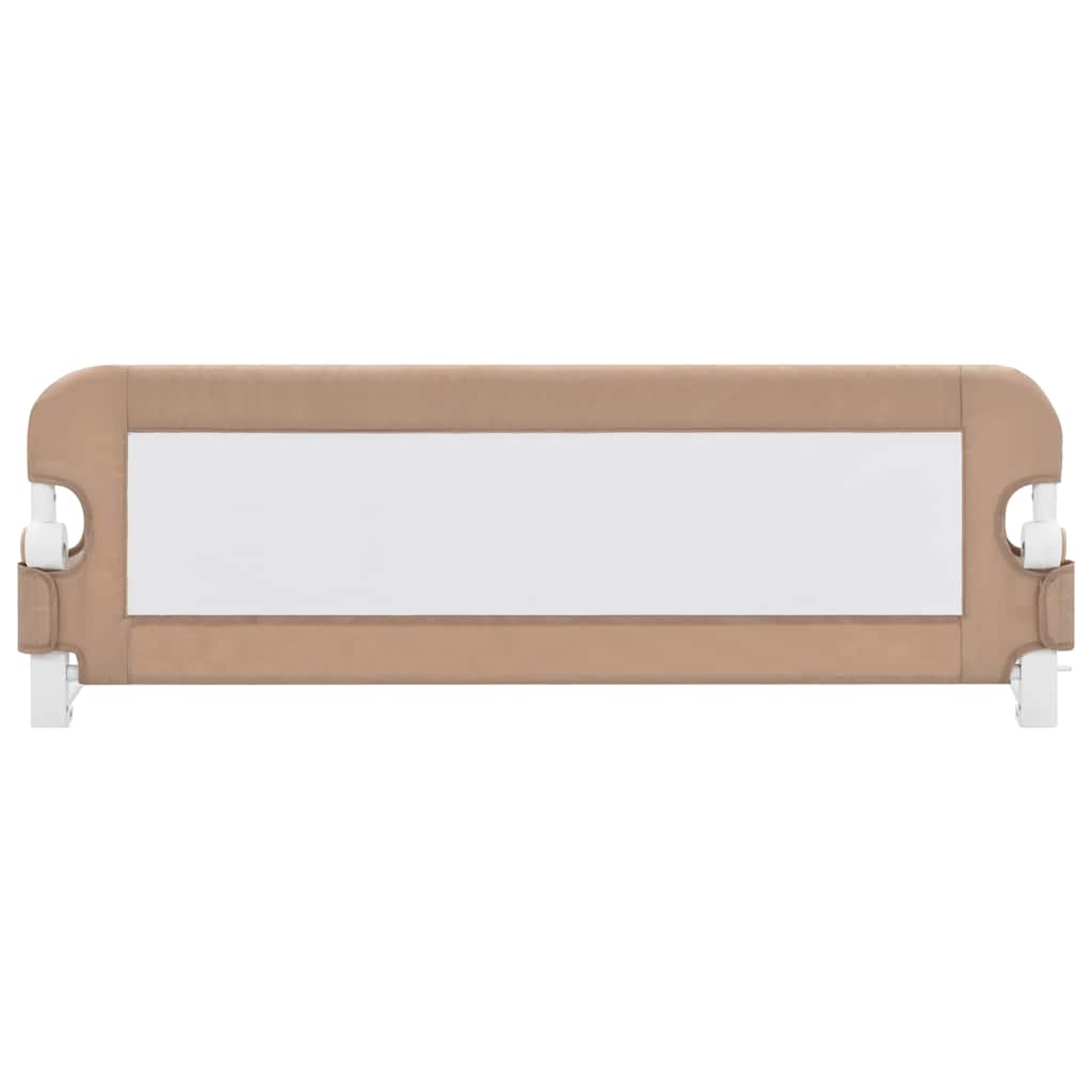VidaXL Bedhekje peuter 120x42 cm polyester taupe