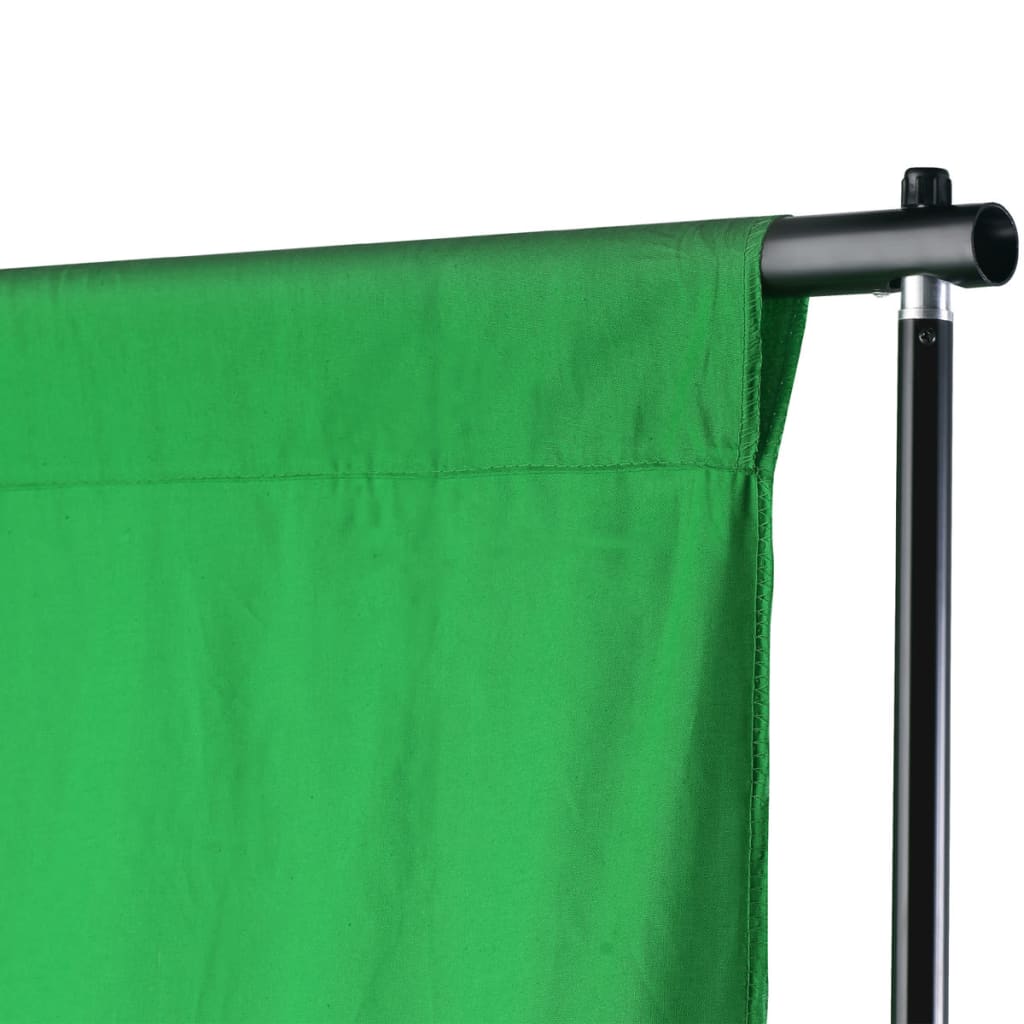VidaXL Achtergrondsysteem 500x300 cm groen