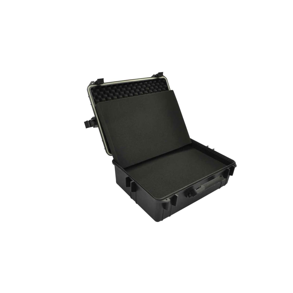 VidaXL Hardcase transportkoffer met schuimvulling zwart