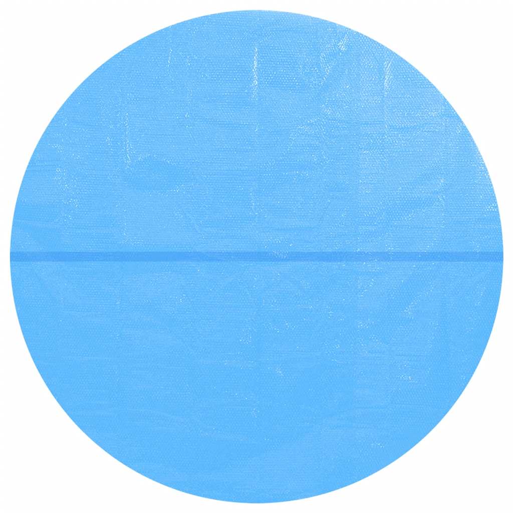 VidaXL Solar zwembadfolie drijvend rond 300 cm pe blauw