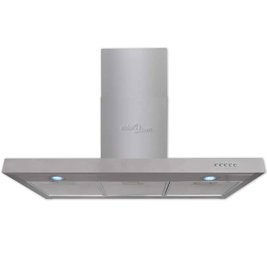 VidaXL Afzuigkap plat 900 mm roestvrij staal