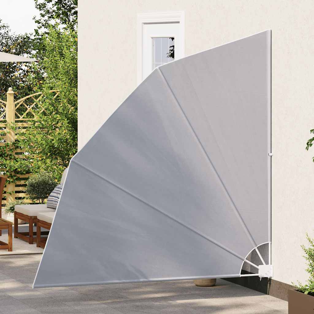 VidaXL Balkonscherm inklapbaar 210x210 cm grijs