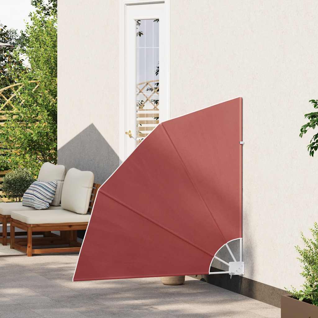 VidaXL Balkonscherm inklapbaar 140x140 cm terracottakleurig