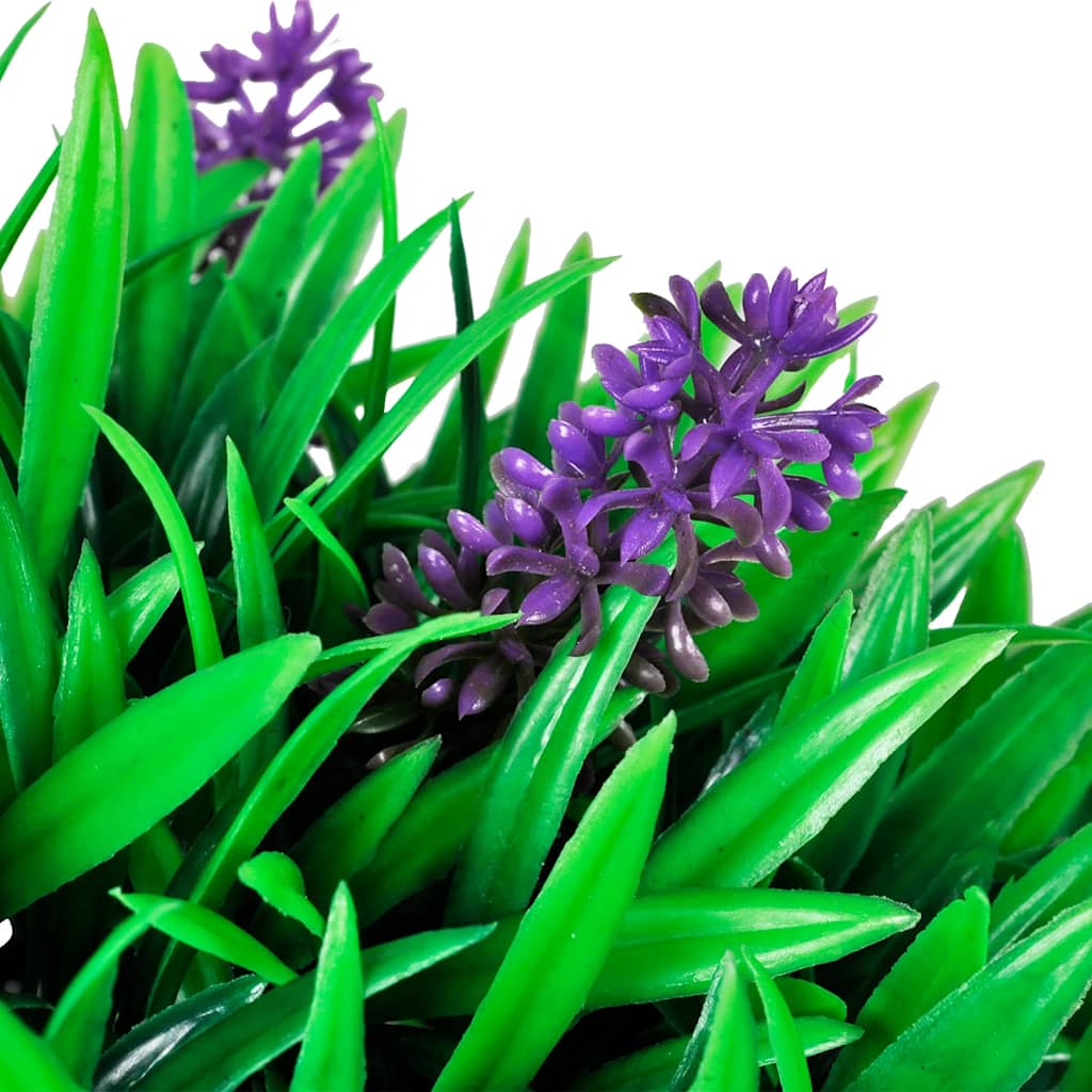 VidaXL 2-delige kunstbuxussenset bolvormig met lavendel 30 cm