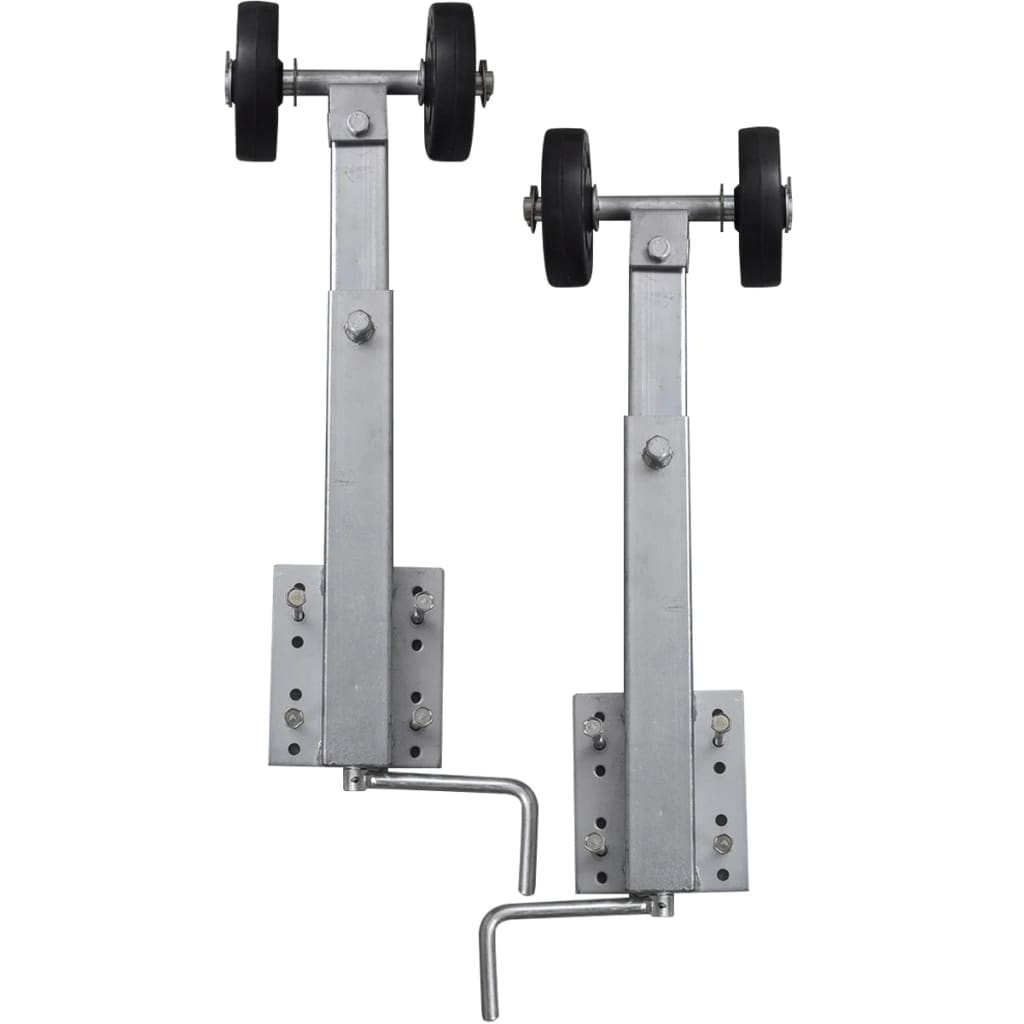 VidaXL 2-delige rollerboegsteunenset voor boottrailer 59-84 cm
