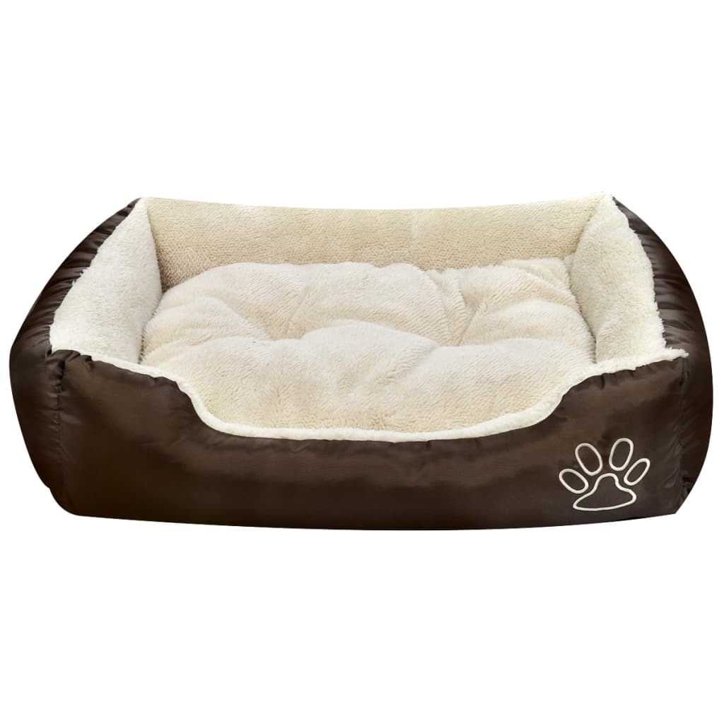 VidaXL Hondenbed bruin en beige xxl
