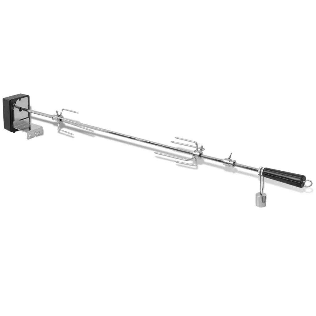 VidaXL Bbq draaispit met motor staal 1000 mm