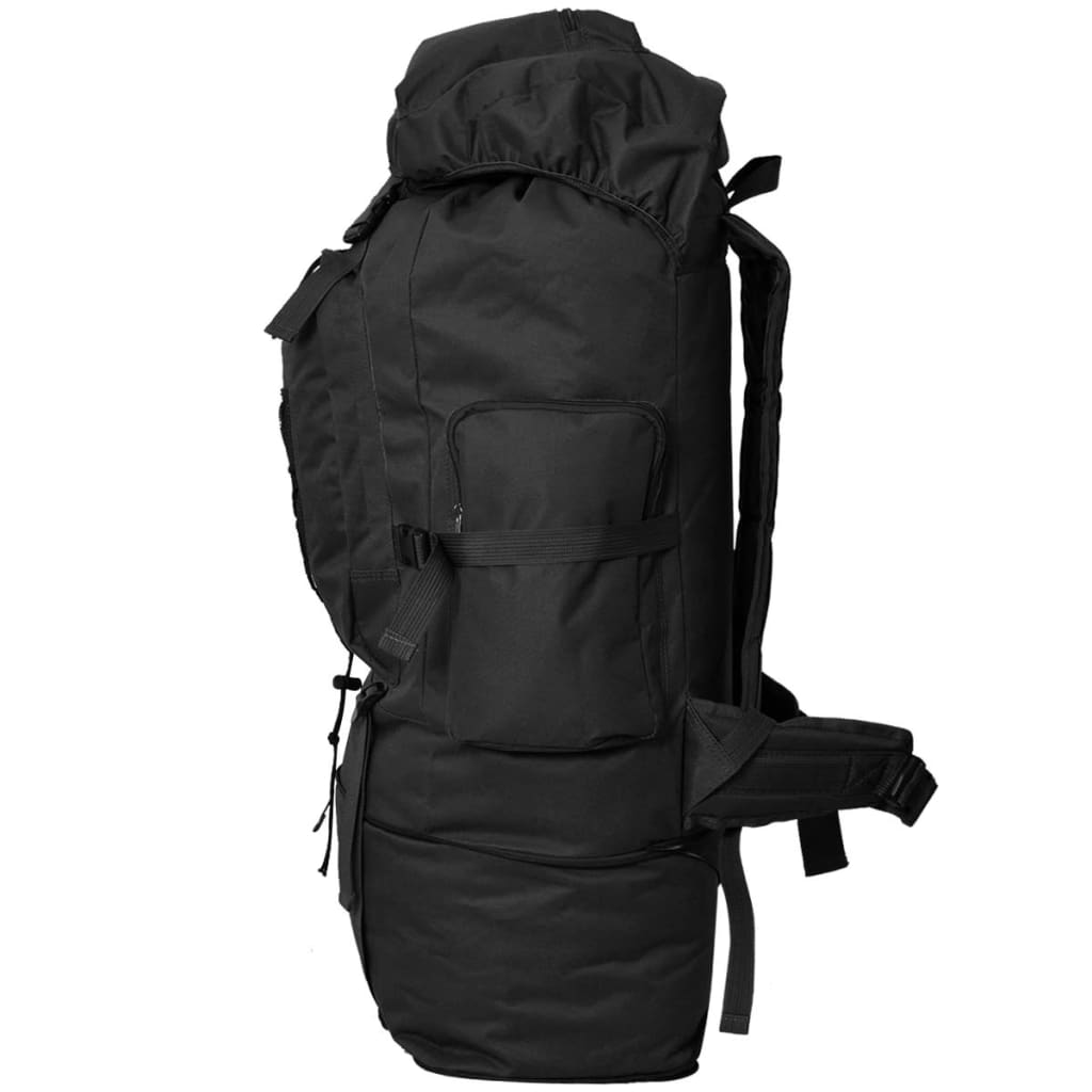 VidaXL Rugzak legerstijl xxl 100 l zwart