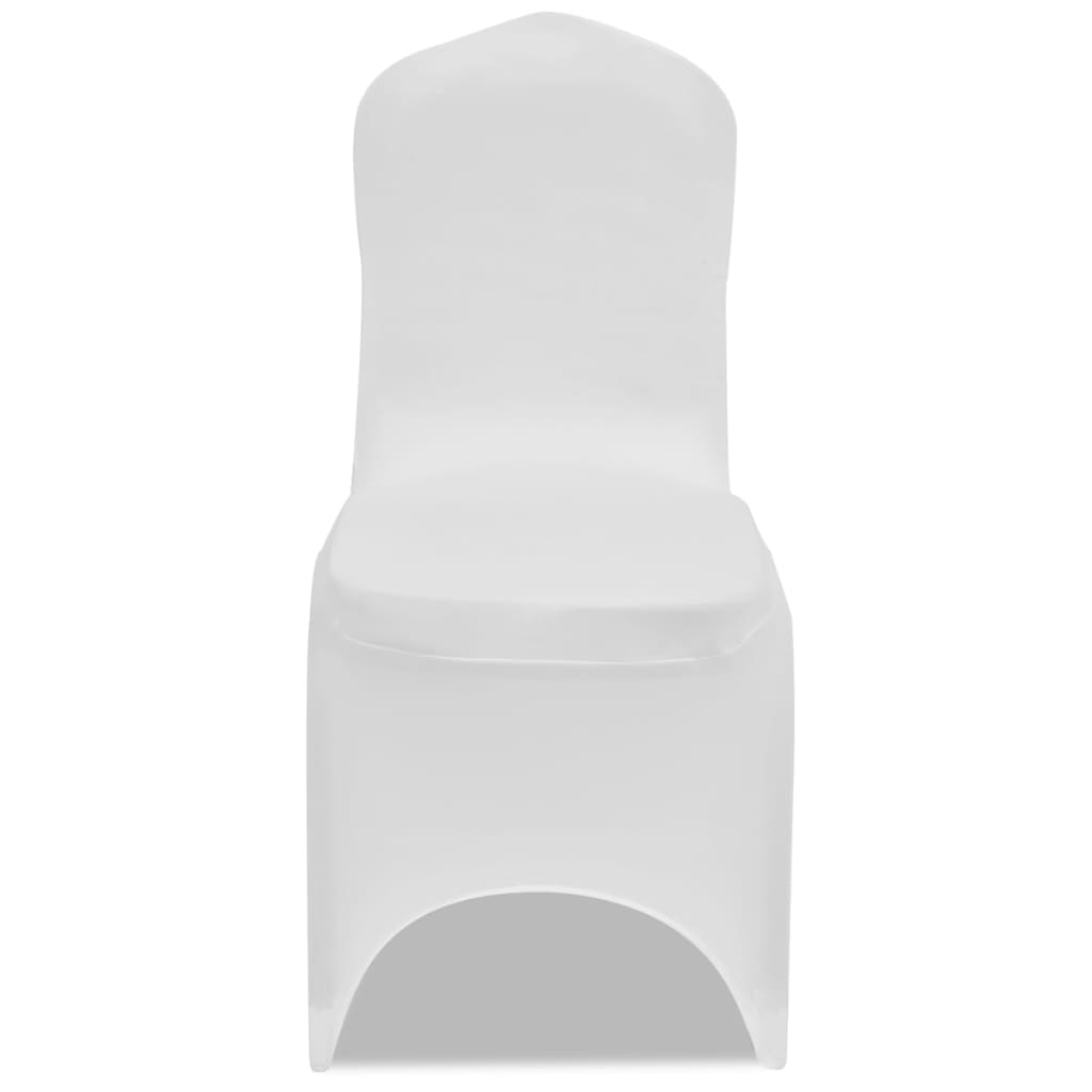 VidaXL Stoelhoes stretch 4 stuks wit