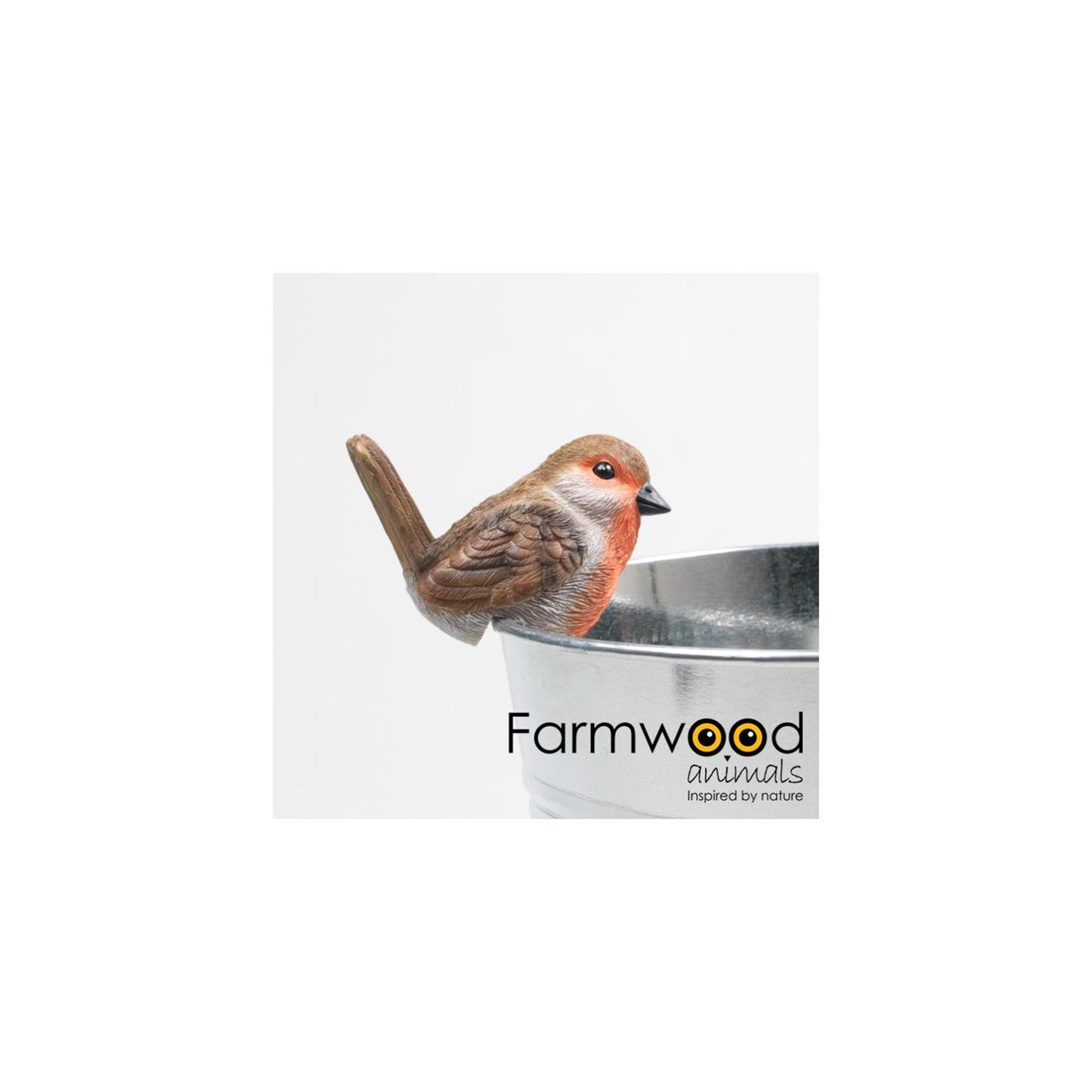 Farmwood Animals Pothanger vogel roodborstje
