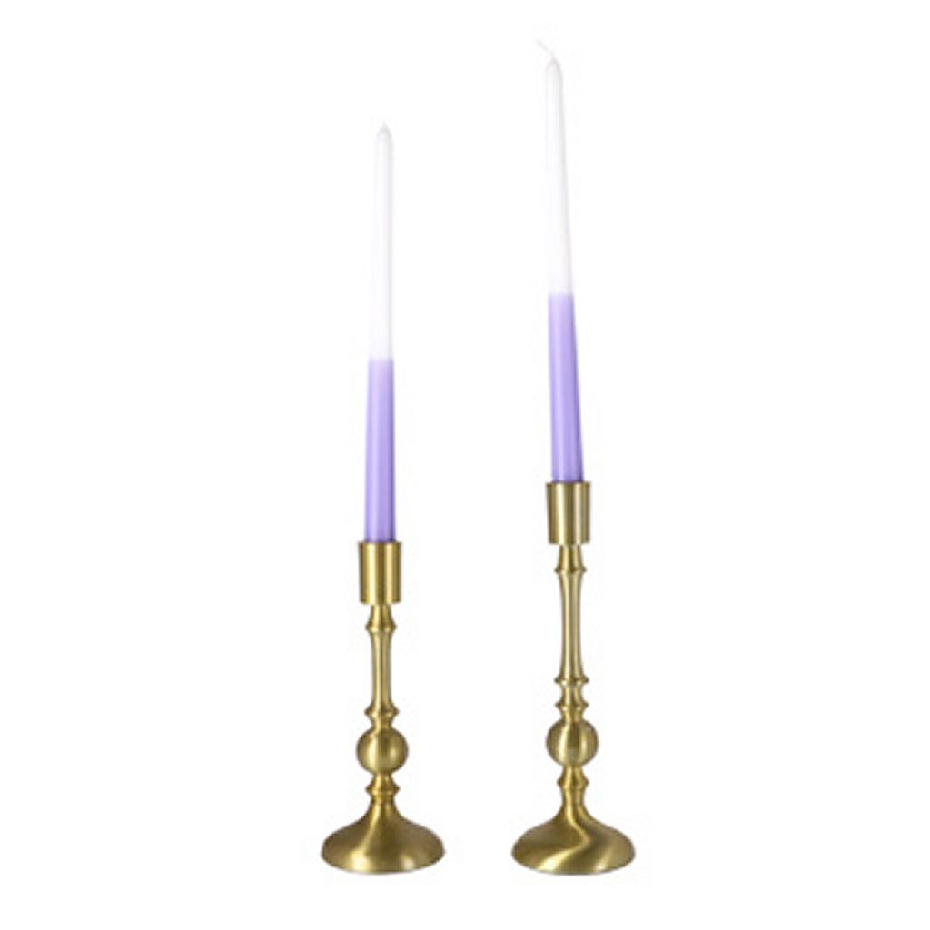 Overige Merken Dip dye kaars wax lila 30,5x2,2 cm 4 stuks