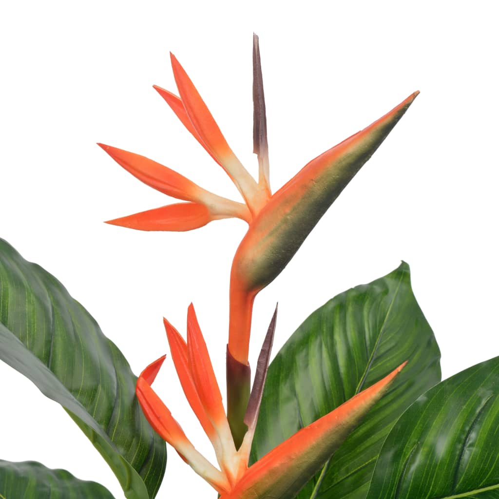 VidaXL Kunstplant met pot strelitzia 100 cm rood