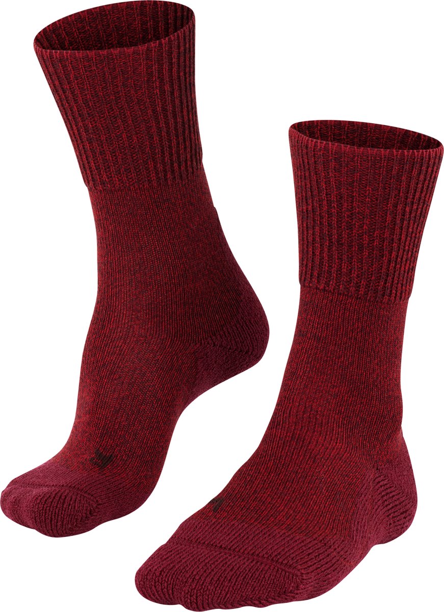 FALKE tk1 wool anti-blaar dik wol functioneel materiaal wandelsokken dames rood - maat 41-42