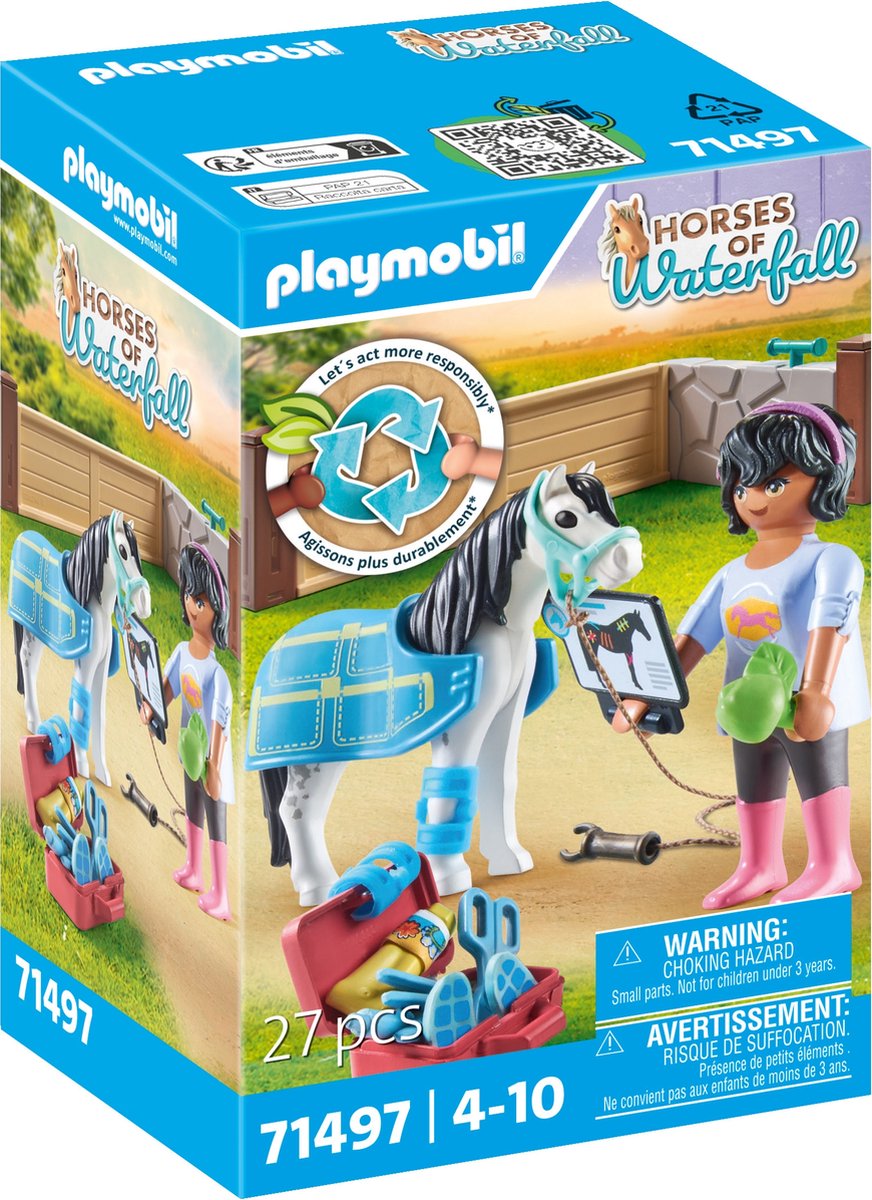 PLAYMOBIL horses of waterfall paardentherapeut - 71497