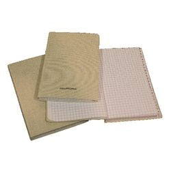 Ingebonden schrift Bur-o-class linnen 10,5x16,5cm geruit 5x5mm index A-Z