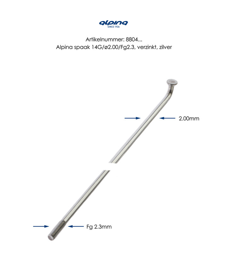 Buzaglo Alpina spaak 14x262