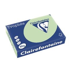 Gekleurd papier Clairefontaine 1777 80g m2 A4 pastel golf