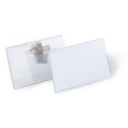 Badges met combiklem Durable 8101 8145 zacht PVC 90x54mm 50stuks