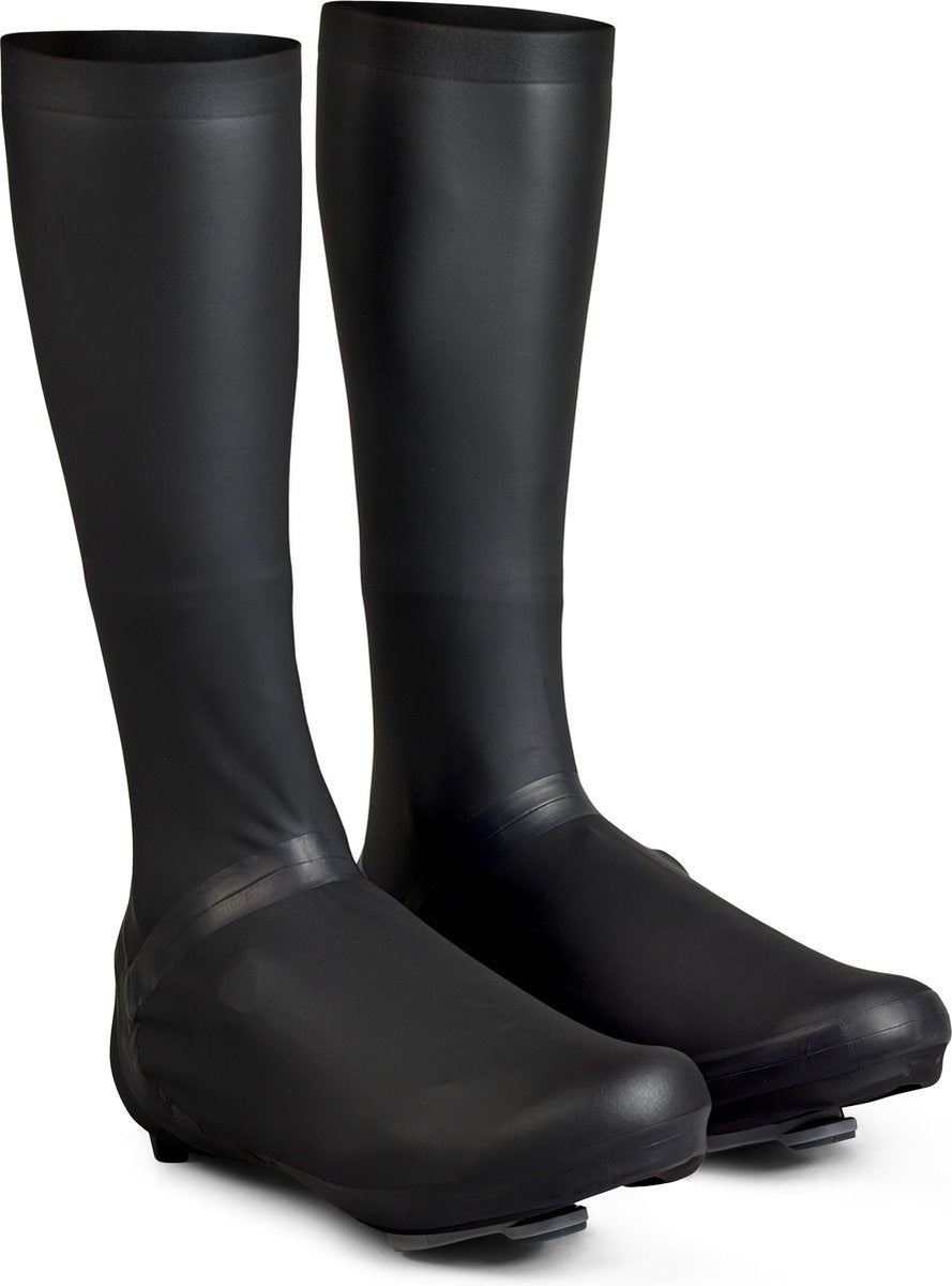 GripGrab - aquashield high cut wielren racefiets regen overschoenen aero extra hoog - zwart - unisex - maat s (38 39)