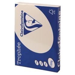 Gekleurd papier trophee Clairfontaine 1242 120g m2 A4 pastelkleur ivoor