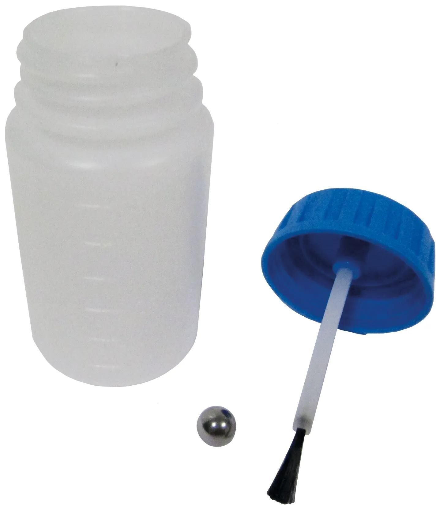 Mipa korrekturflasche pinselflasche brush-bottles 50 ml m. cover and ball