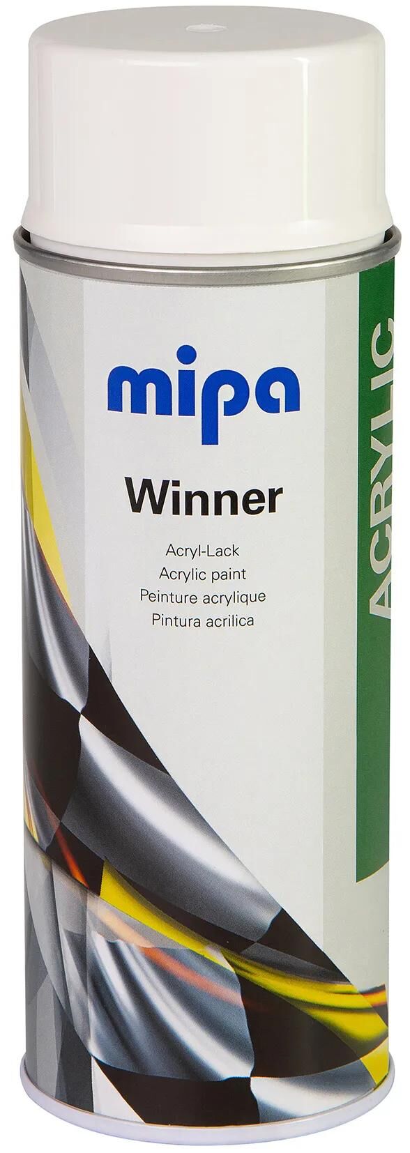 Mipa fahrzeuglack winner acrylic lacquer white glo 400 ml
