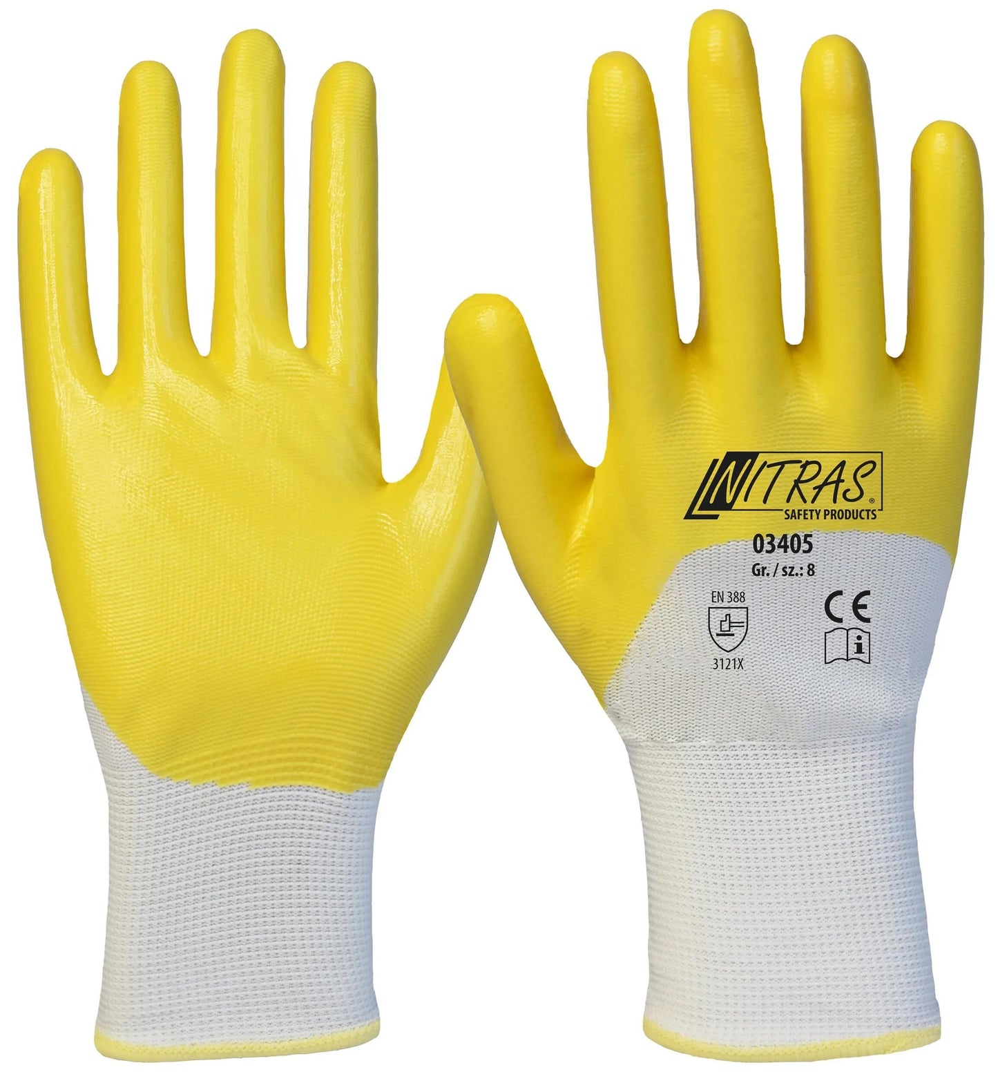 NITRAS SAFETY nitrilhandschuh nitrile glove size 8 nitras