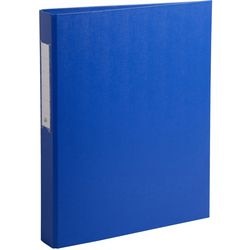 Ringbanden Exacompta karton PP 26x32cm rugbreedte 4cm blauw 2-rings O-mechanisme