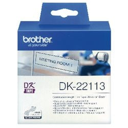 Continu filmtape etikketen Brother 62x15,24mm transparant