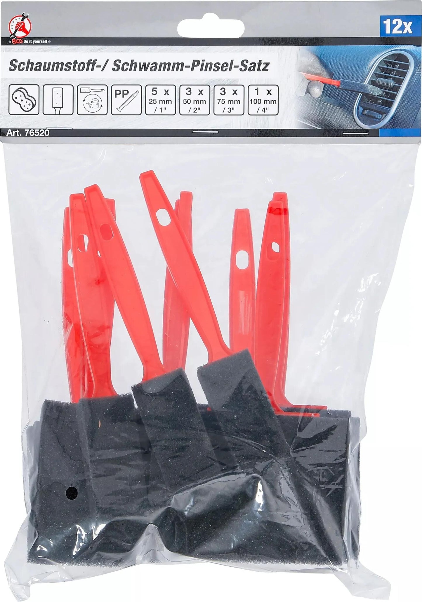 BGS Technic pinsel-set foam brushes set bgs