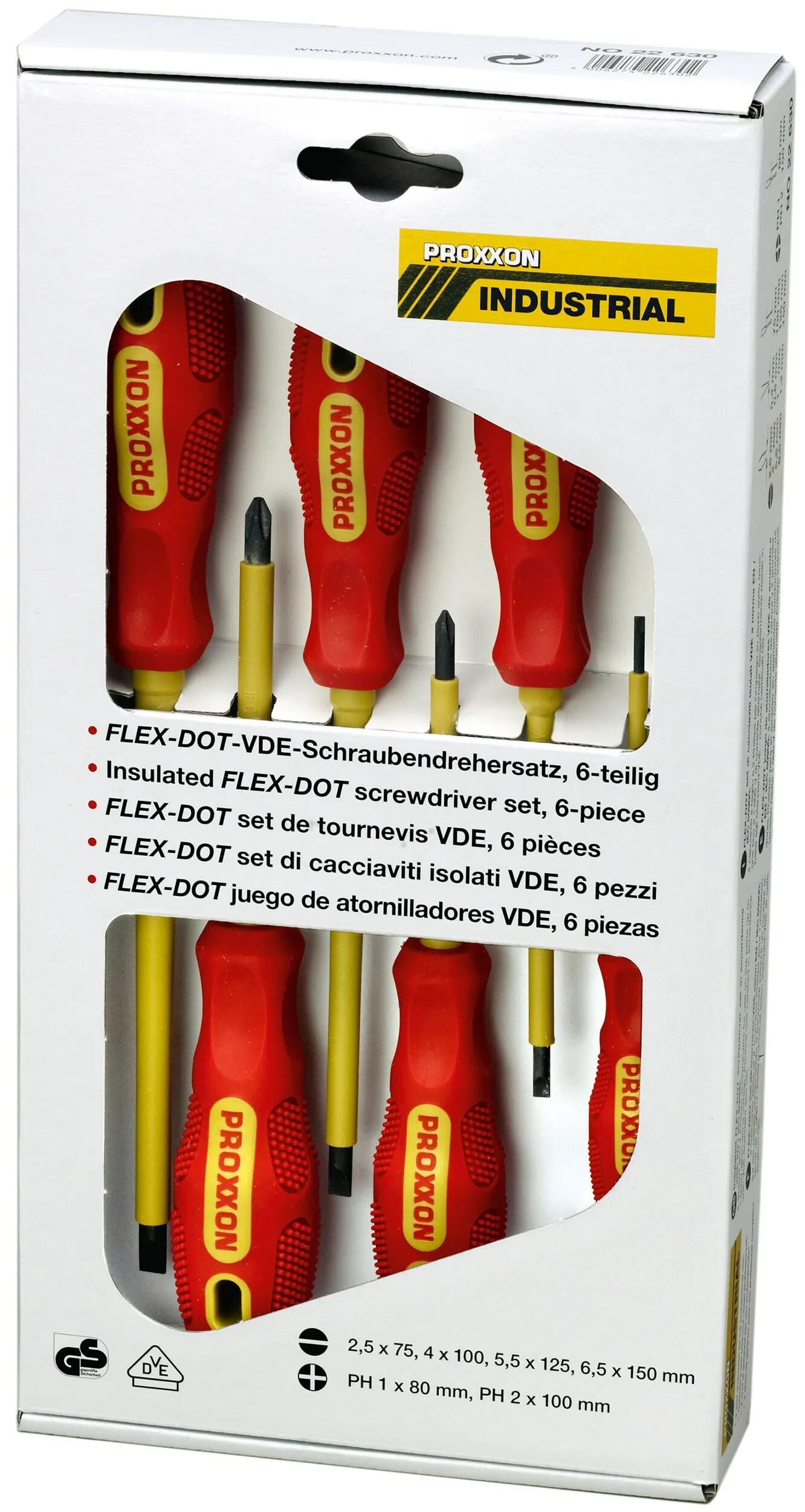 PROXXON schraubendrehersatz flex-dot vde vde screw set 6-piece