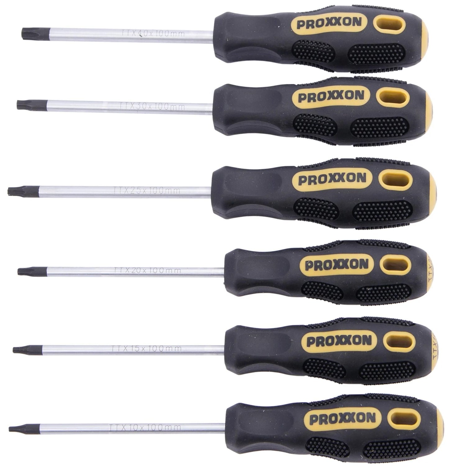 PROXXON schraubendrehersatz flex dot screw driver sets 6-te. torx